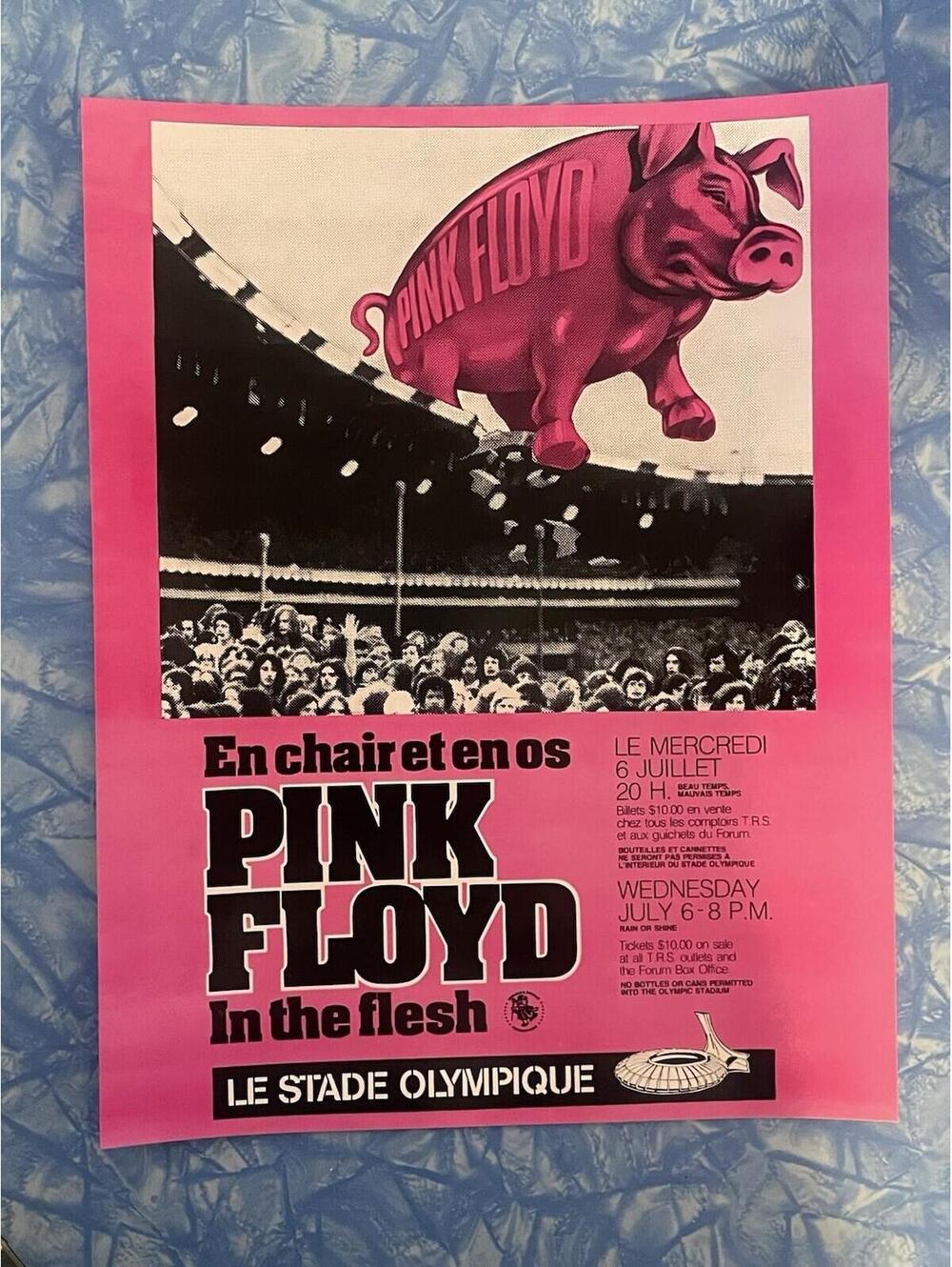 Pink Floyd 1977 Concert Poster Print Vintage Style Ad Promo Merchandise 8.5x11